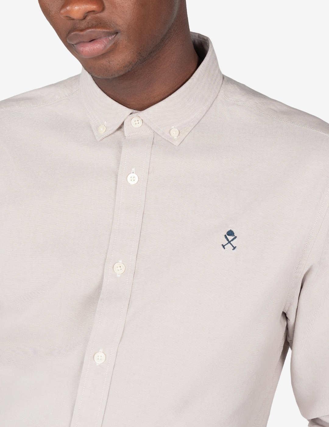 Camisa Harper&Neyer Icon beige manga larga para hombre