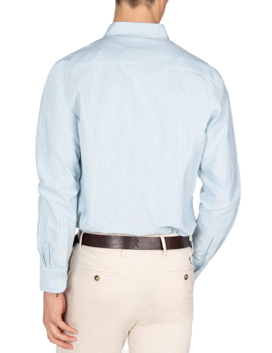 Camisa Harper&Neyer Mediterráneo verde rayas  para hombre