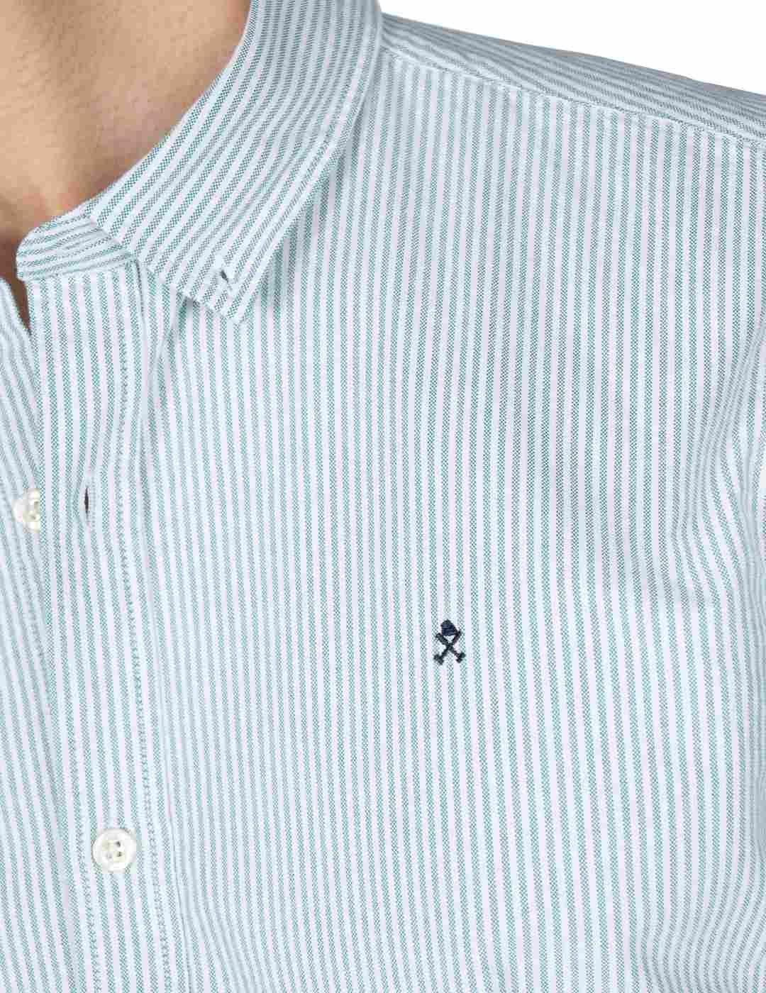 Camisa Harper&Neyer Mediterráneo verde rayas  para hombre