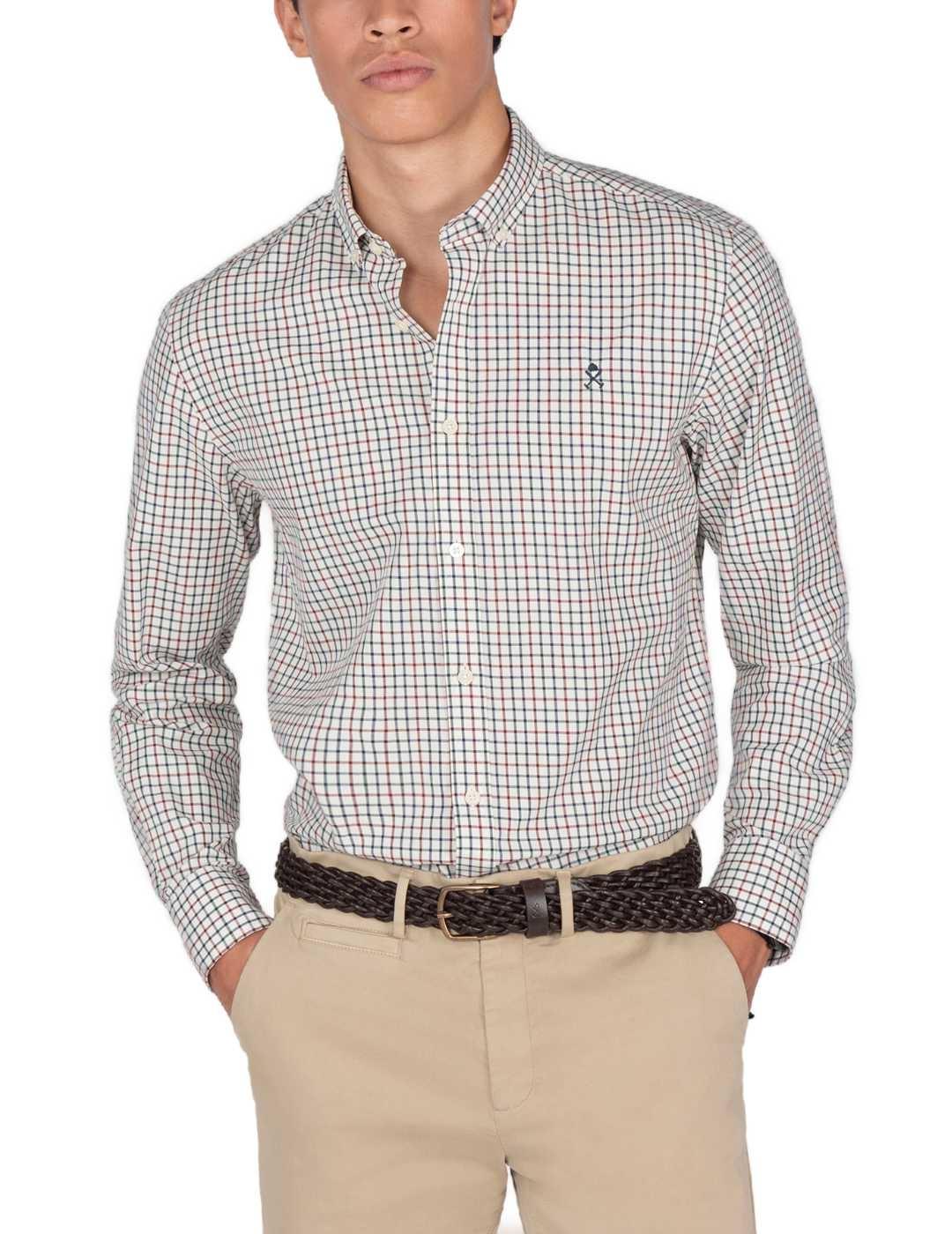 Camisa Harper&Neyer Dauphin cruda cuadros para hombre