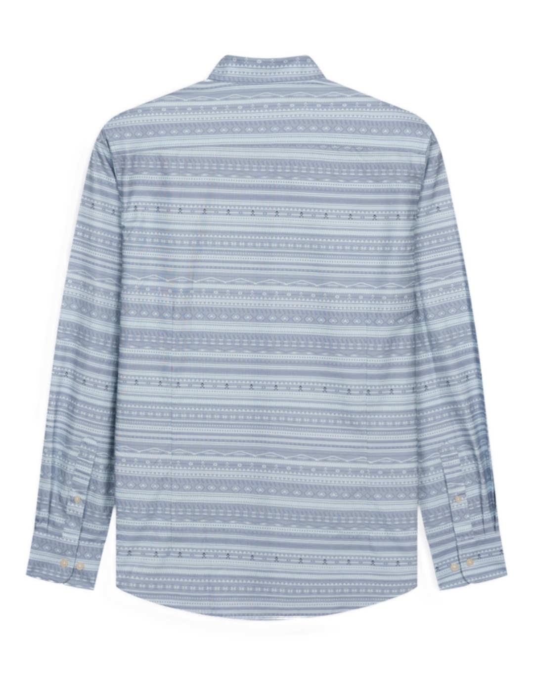 Camisa Harper&Neyer Ethnic azul estampado étnico de hombre