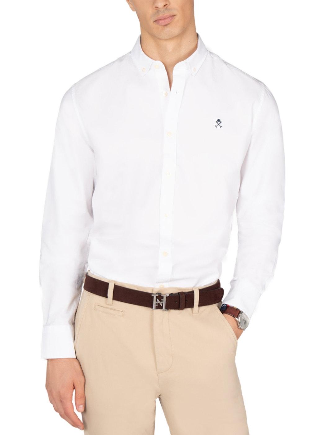 Camisa Harper&Neyer Icon blanca manga larga de hombre