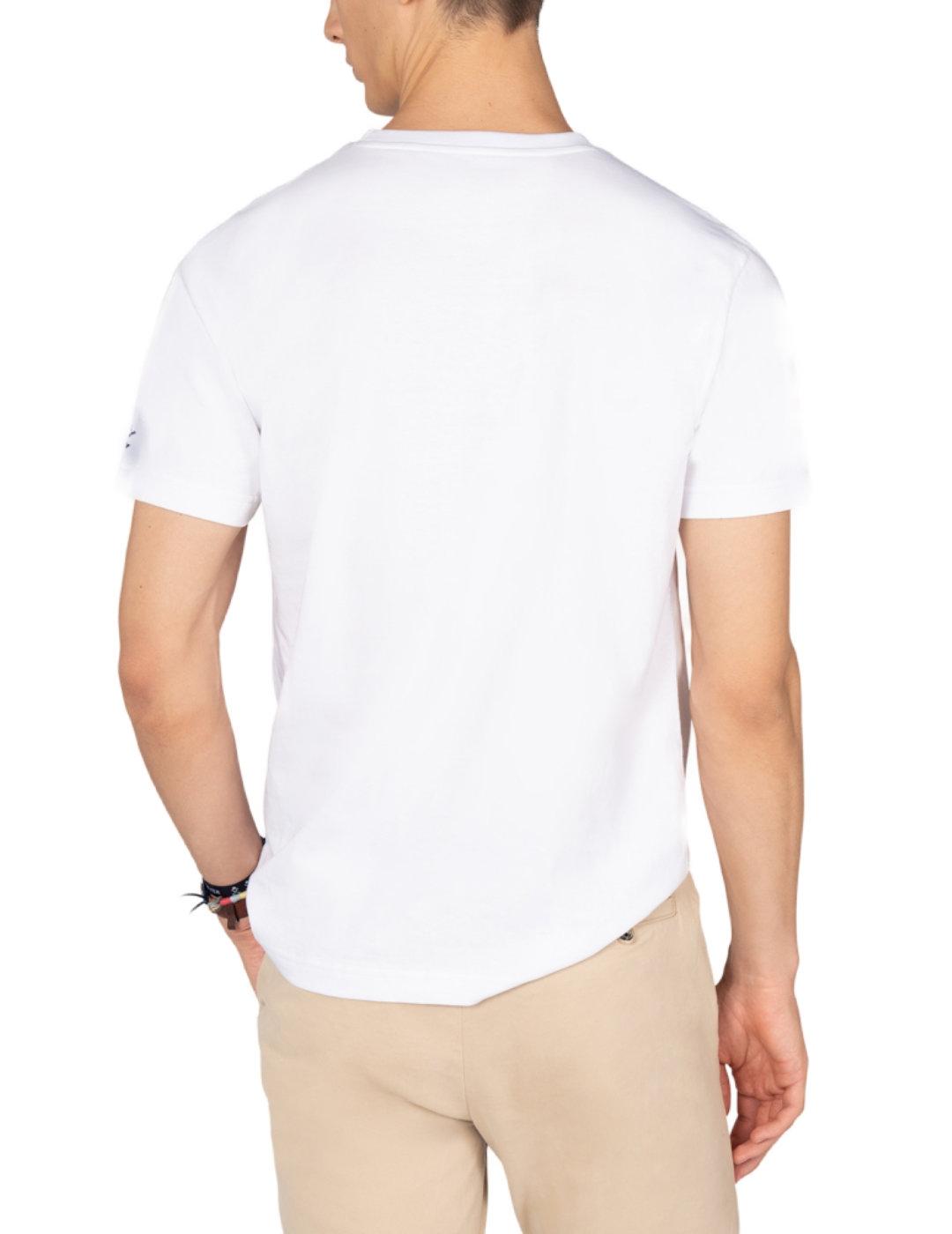 Camiseta Harper&Neyer Rugby blanca manga corta para hombre