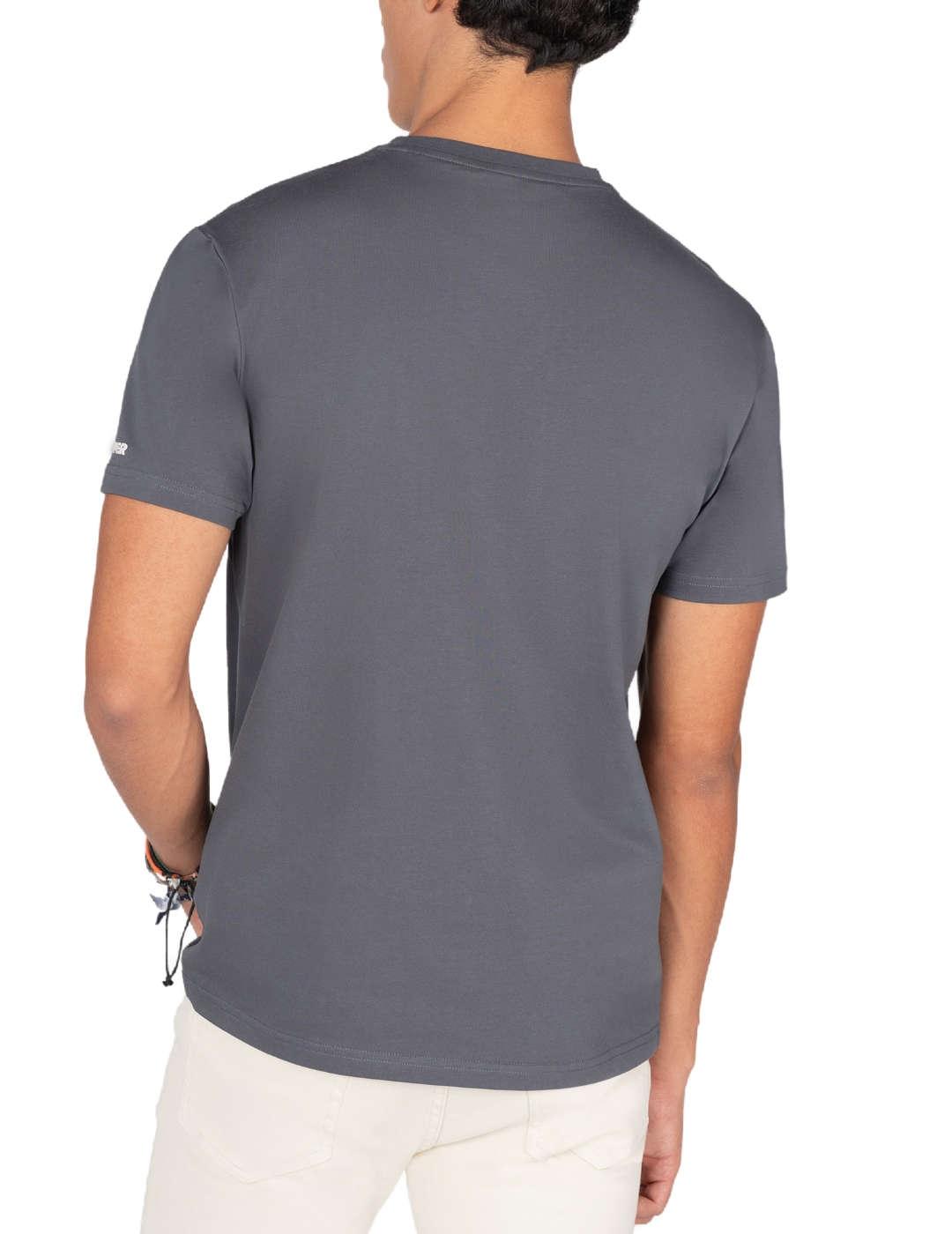 Camiseta Harper&Neyer Vermont gris manga corta para hombre