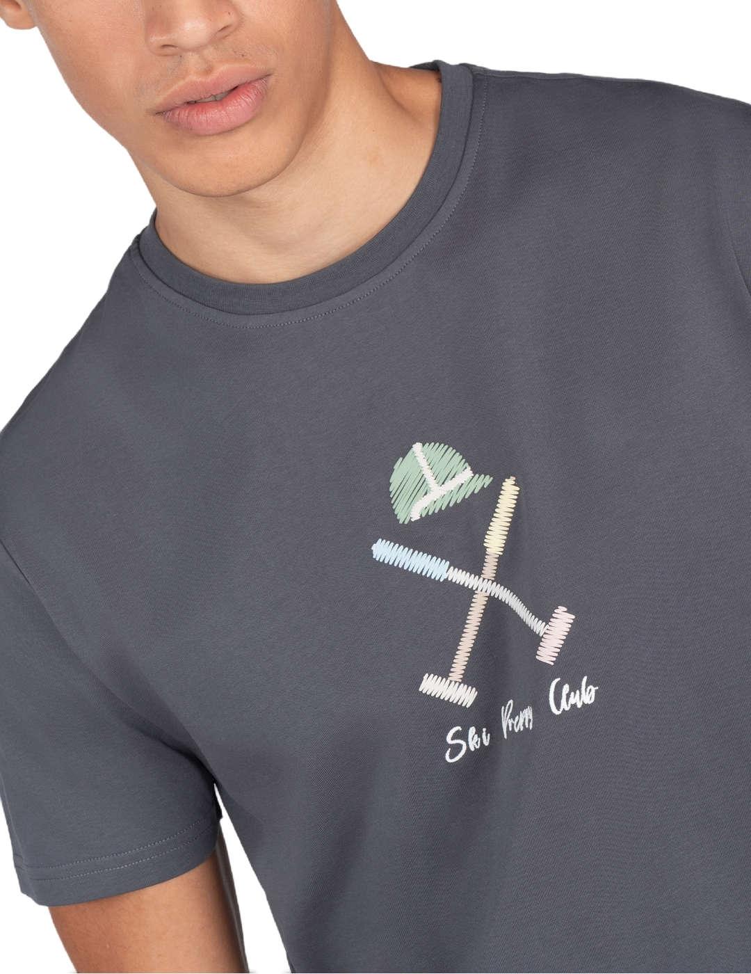 Camiseta Harper&Neyer Vermont gris manga corta para hombre