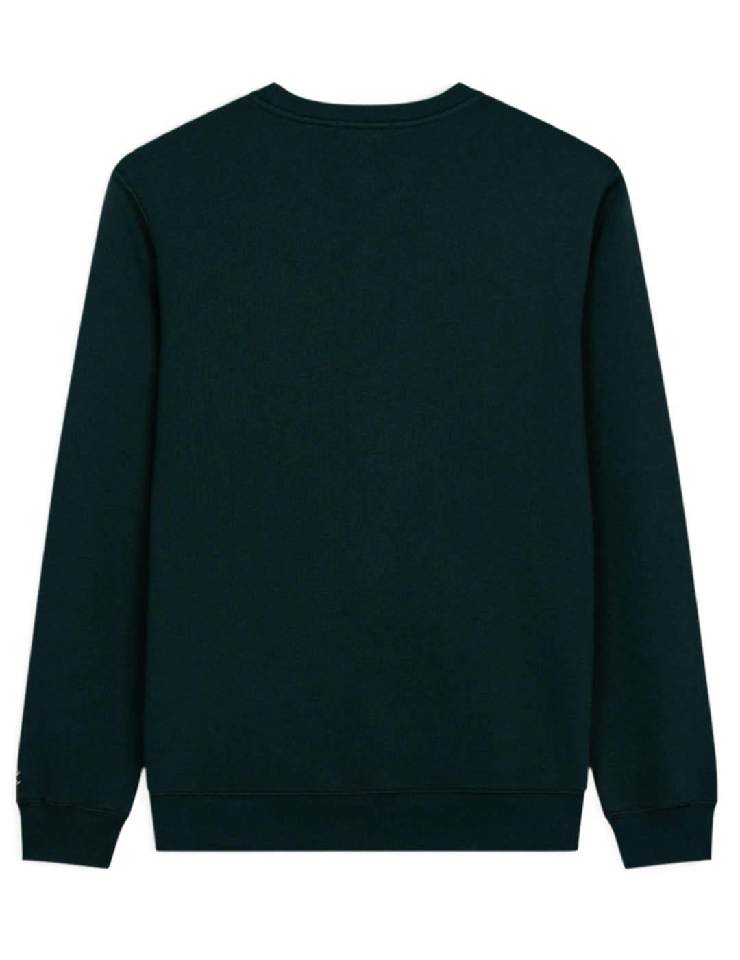 Sudadera Harper&Neyer Rugby verde sin capucha de hombre