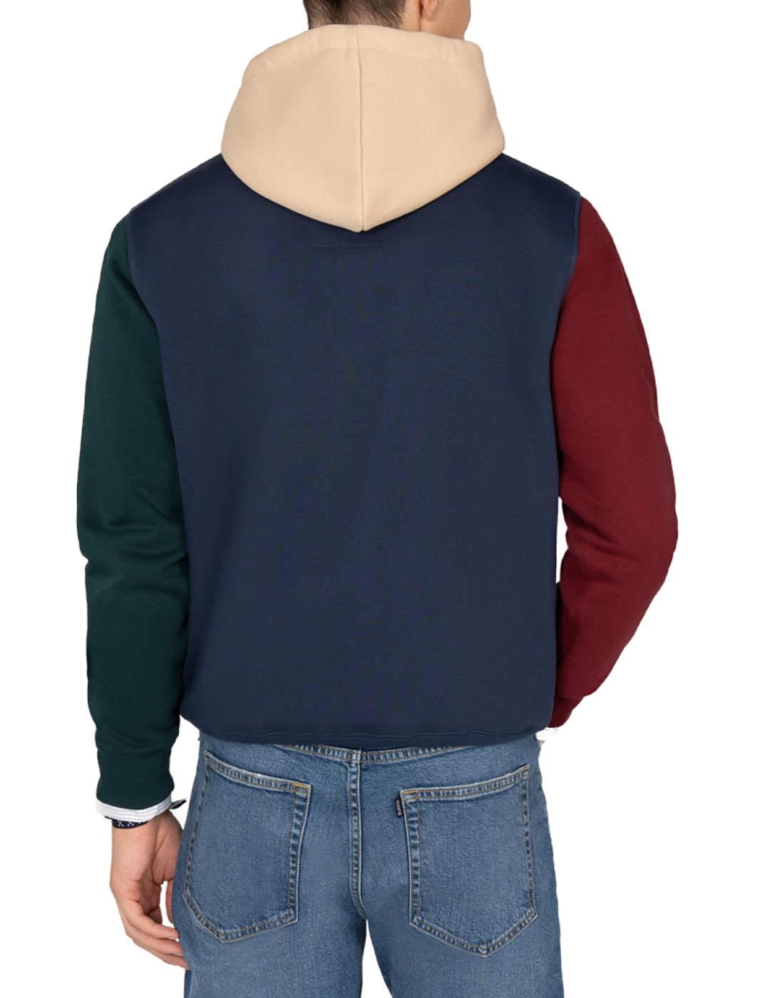 Sudadera Harper&Neyer Atlantha azul con capucha de hombre