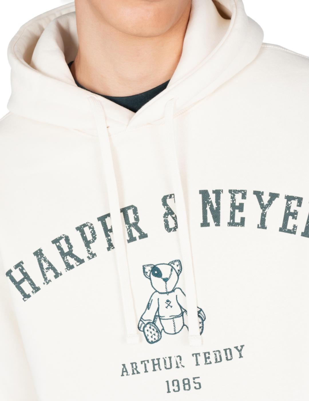 Sudadera Harper&Neyer Manchester cruda con capucha de hombre