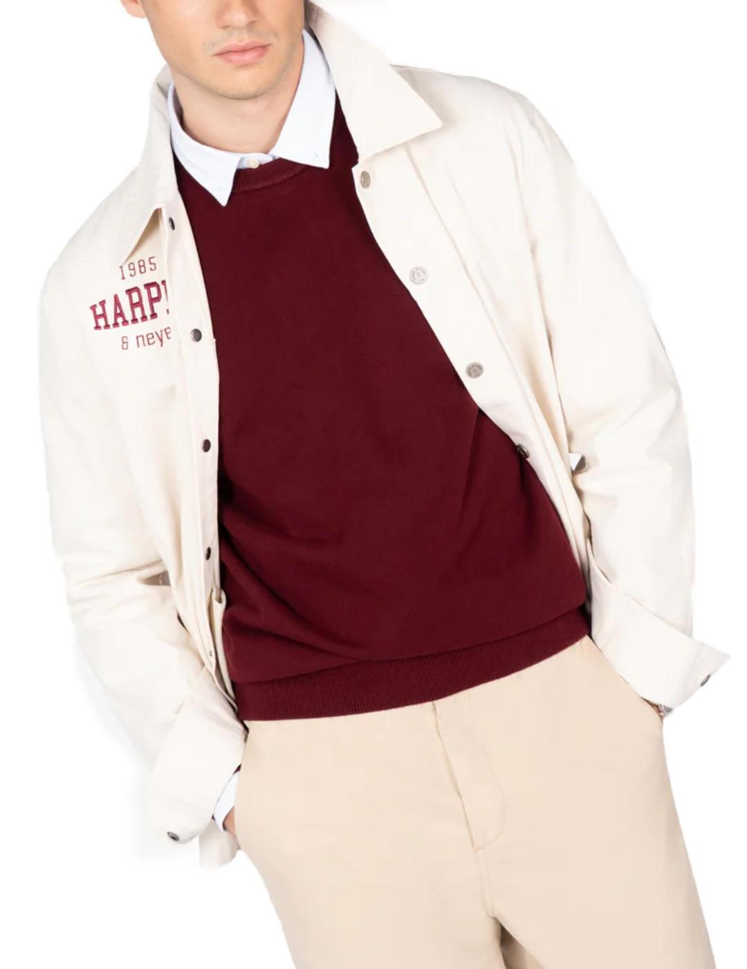Chaqueta Harper&Neyer Preppy beige logo espalda de hombre