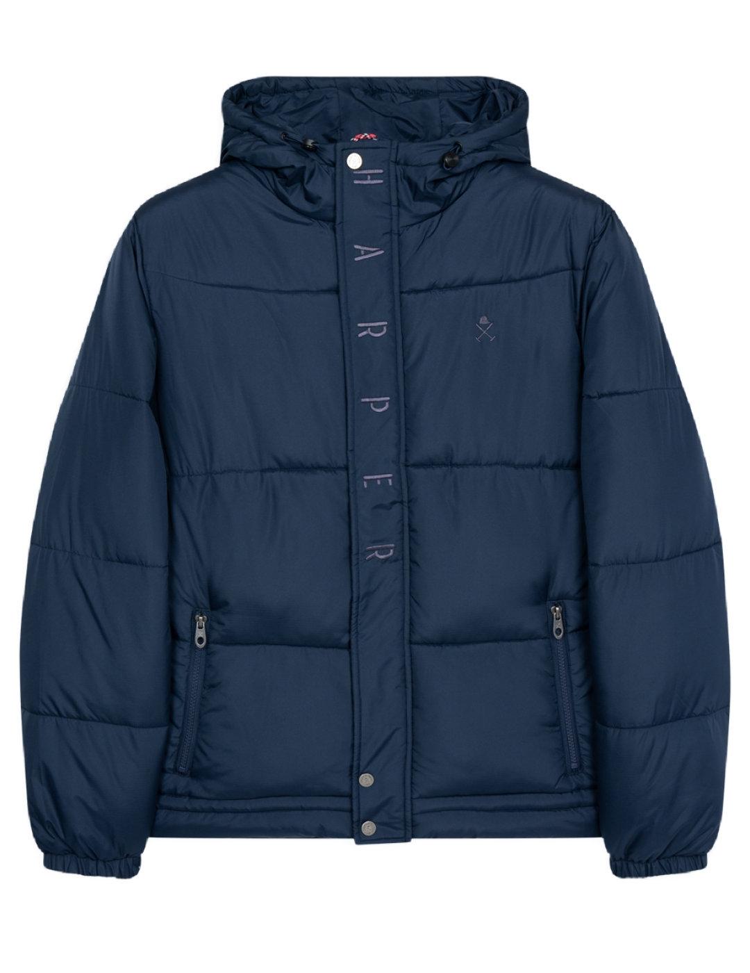 Parka Harper&Neyer North azul oscuro acolchado para hombre