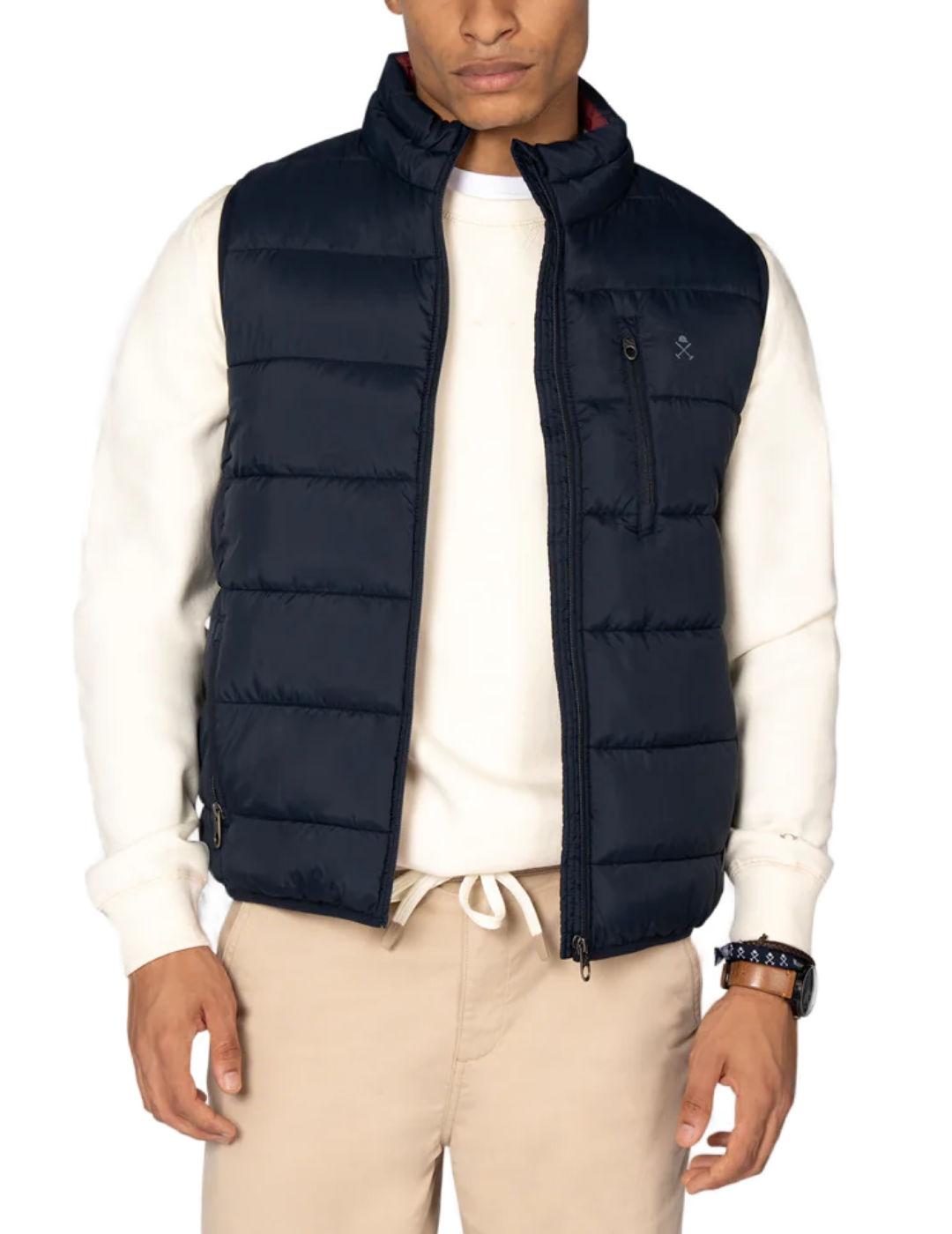 Chaleco Harper&Neyer Galway azul marino acolchado de hombre