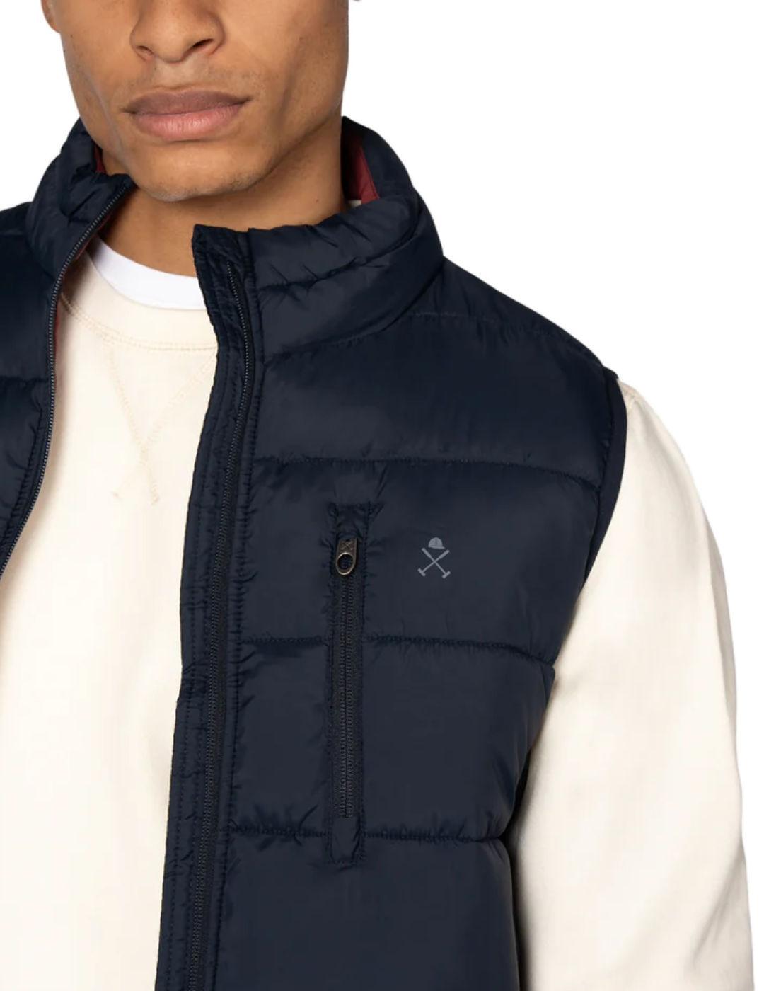 Chaleco Harper&Neyer Galway azul marino acolchado de hombre