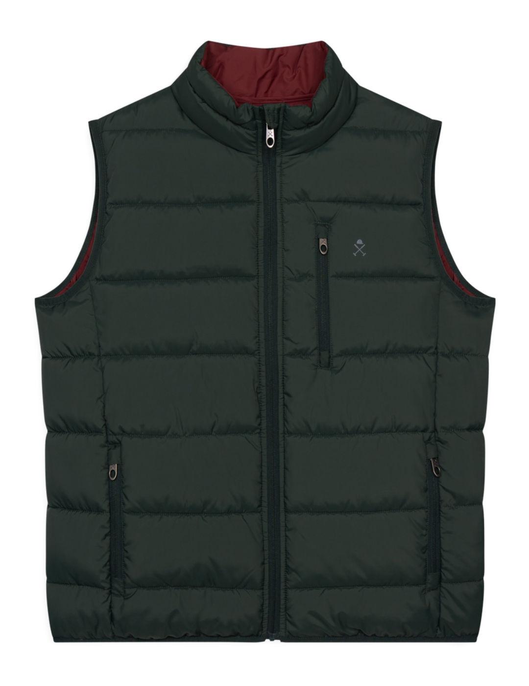 Chaleco Harper&Neyer Galway verde acolchado para hombre