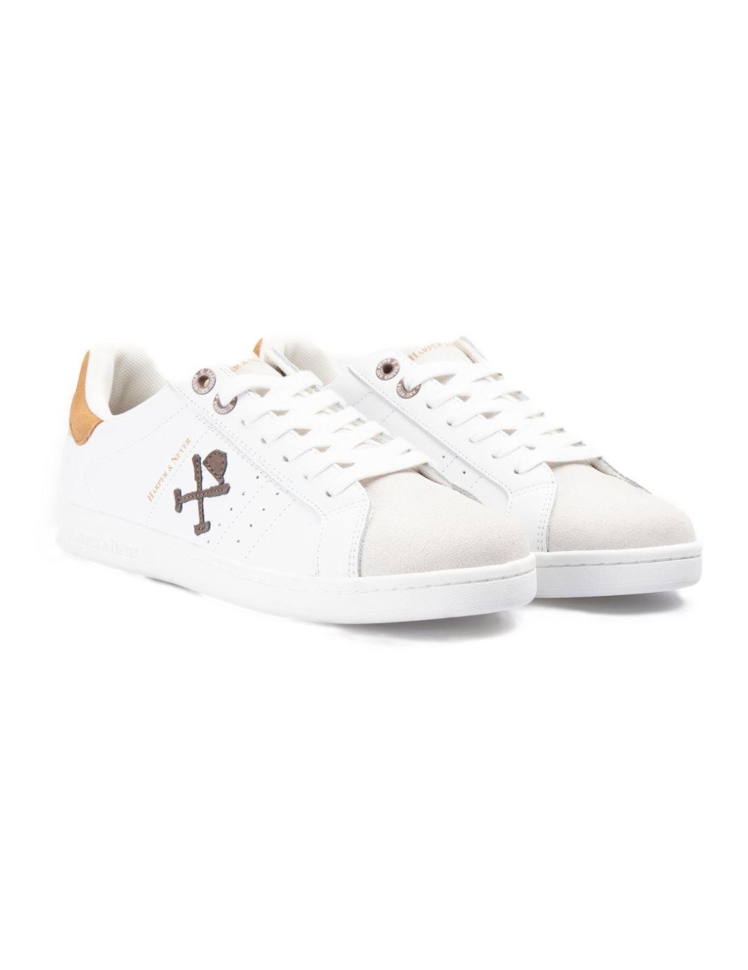 Zapatillas Harper & Neyer de piel Mahattan blanca hombre