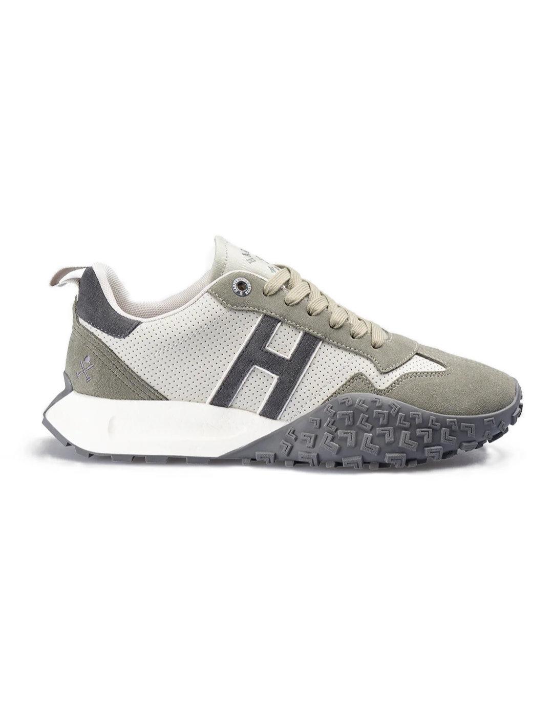 Zapatillas Harper&Neyer Carcross blanca y verde para hombre
