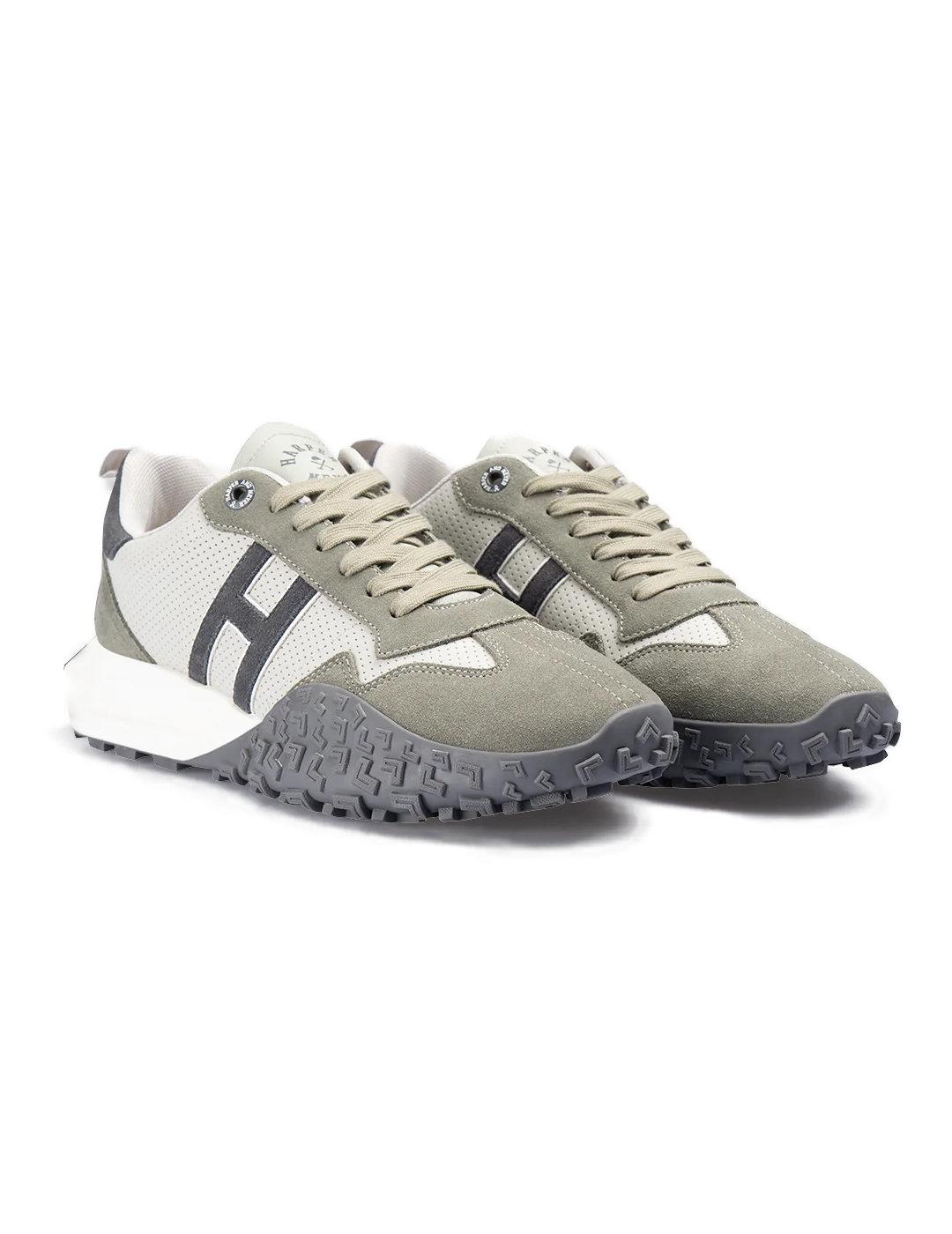 Zapatillas Harper&Neyer Carcross blanca y verde para hombre