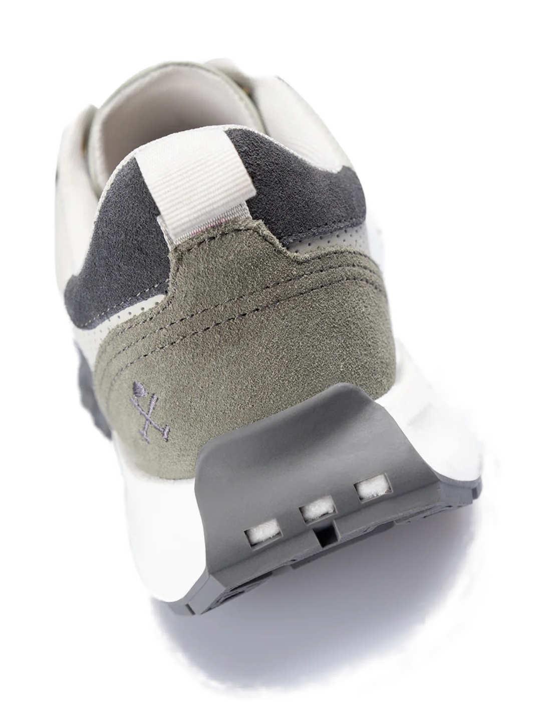 Zapatillas Harper&Neyer Carcross blanca y verde para hombre