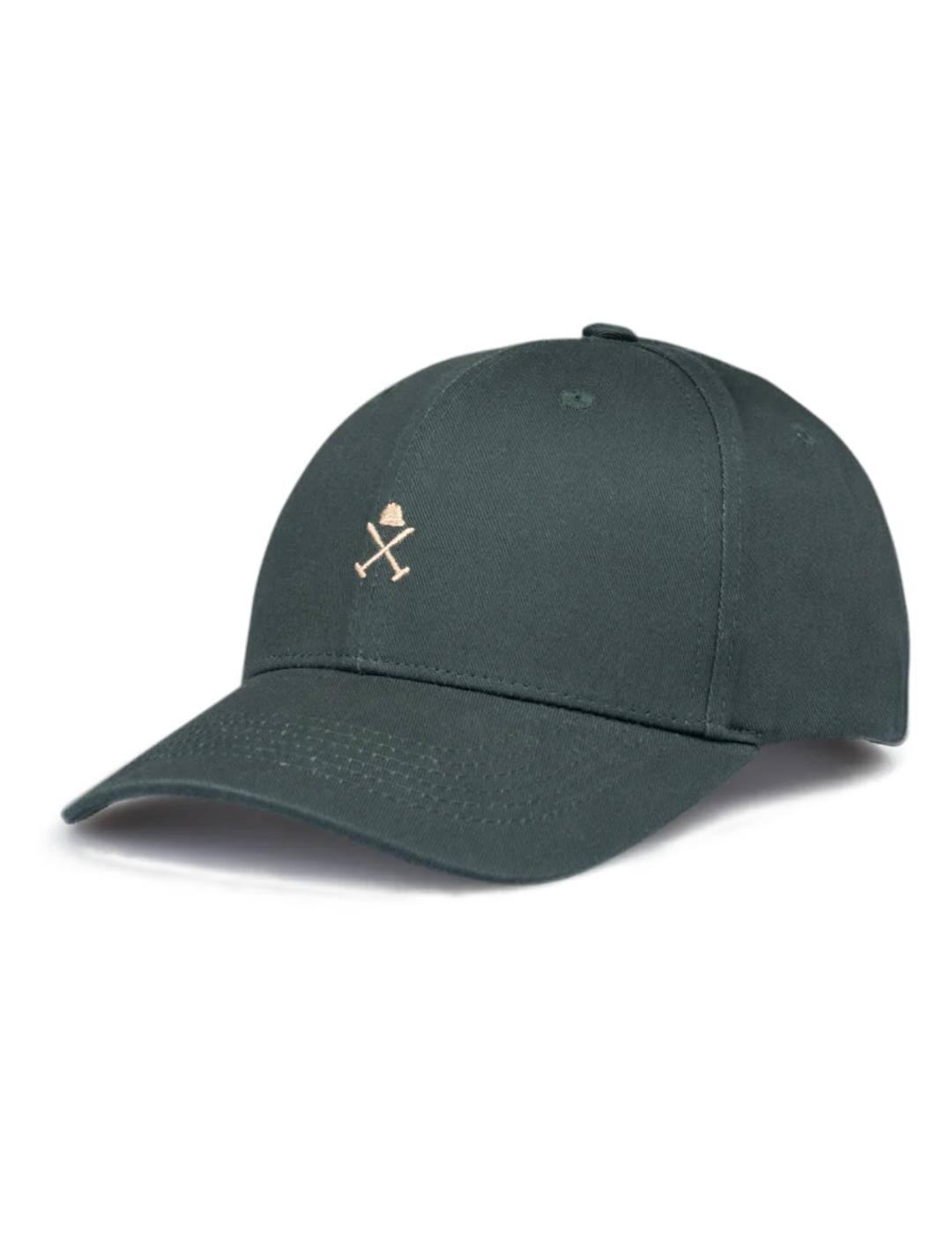 Gorra Harper&Neyer Icon color verde logo beige de hombre