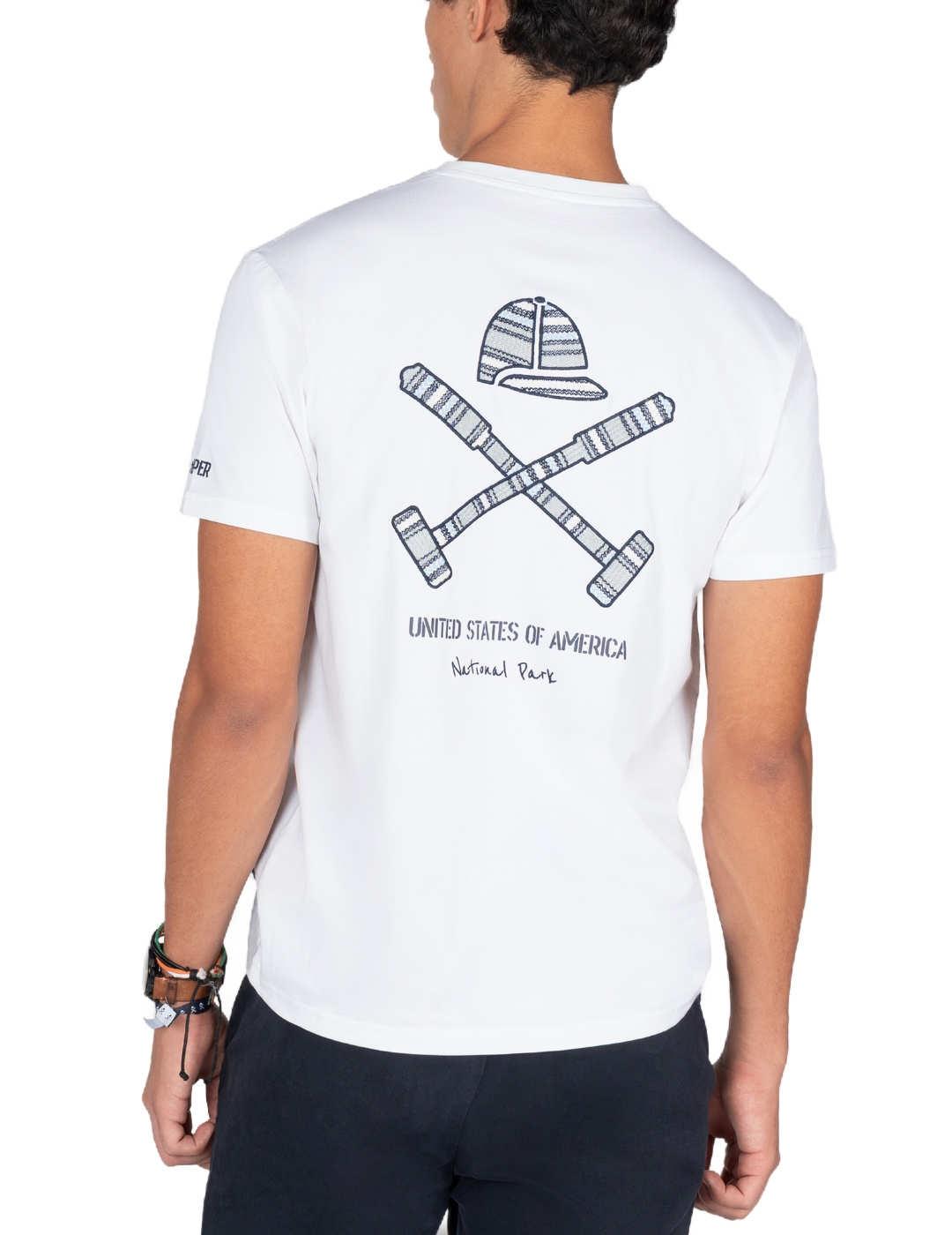 Camiseta Harper&Neyer Ranger blanca manga corta para hombre