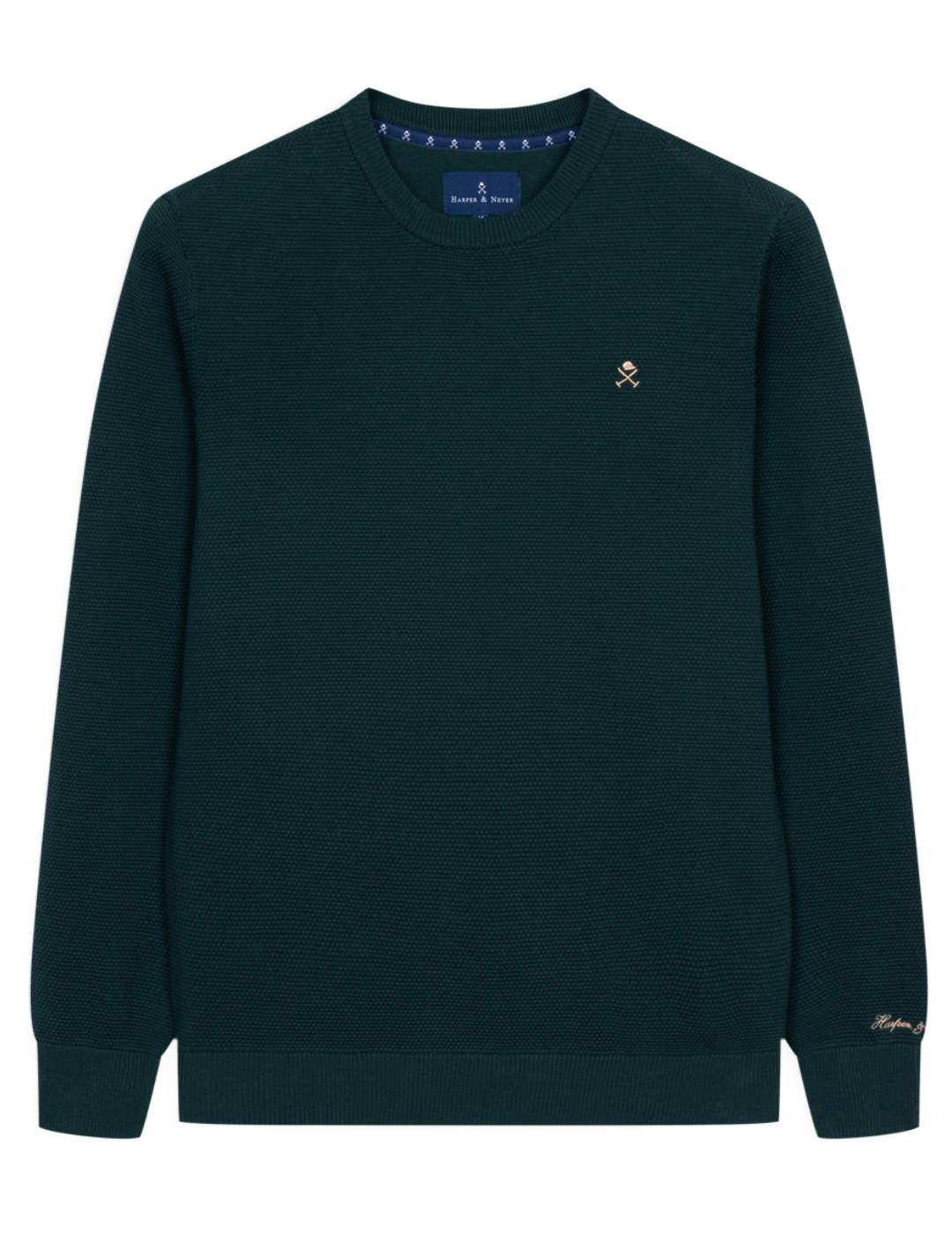 Jersey Harper&Neyer Chicago verde textura de hombre