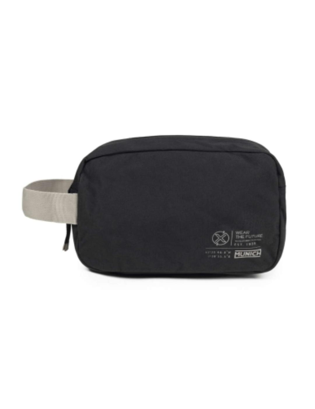 Neceser Muniche Toiletry negro con asa para hombre