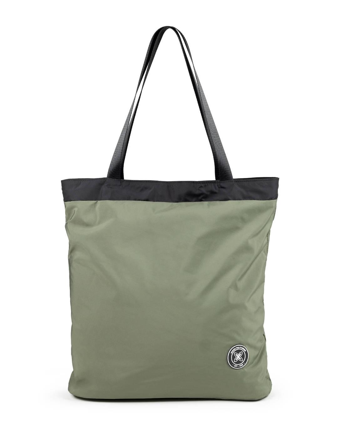 Bolso Munich Tote mochila verde y negro para mujer