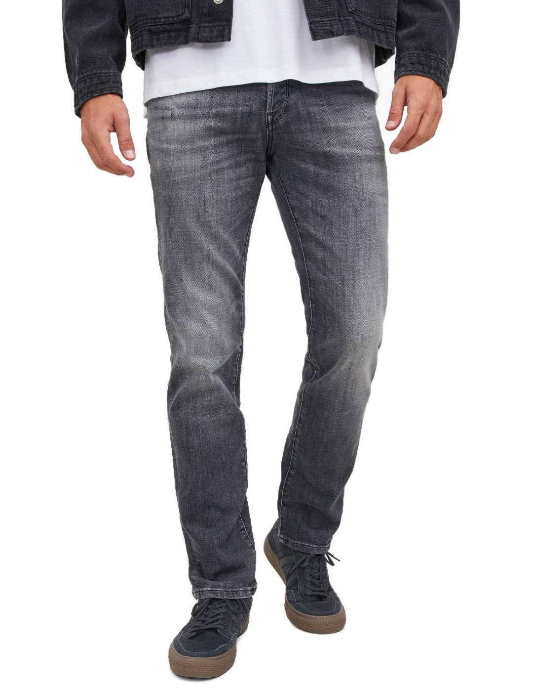 Pantalón vaquero Jack&Jones Tim gris Slim para hombre