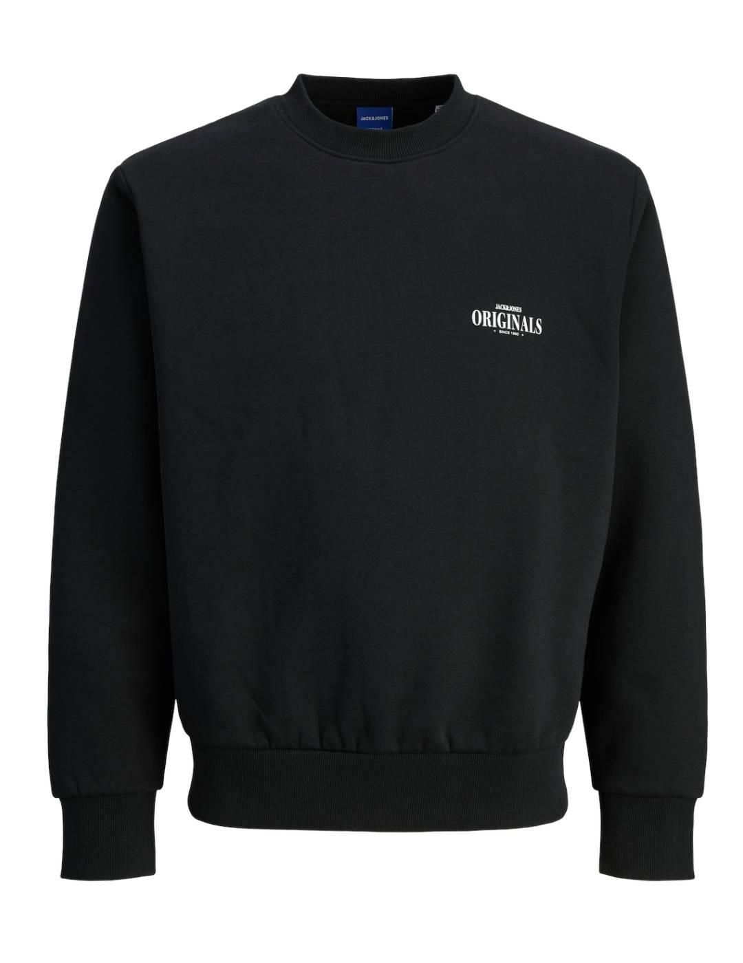 Sudadera Jack&Jones Urban negro sin capucha para hombre