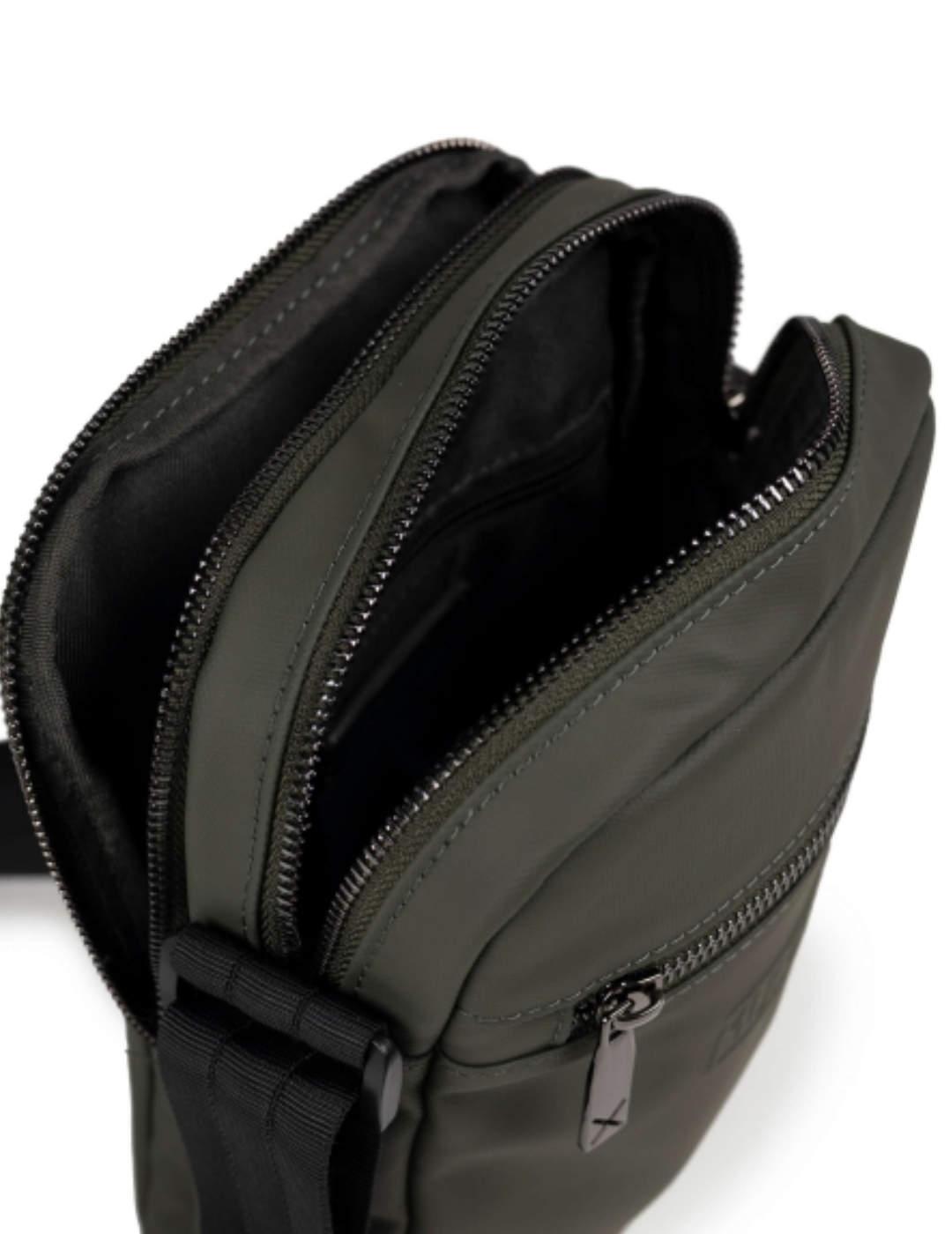 Mini bolso Munich asa bandolera khaki de hombre