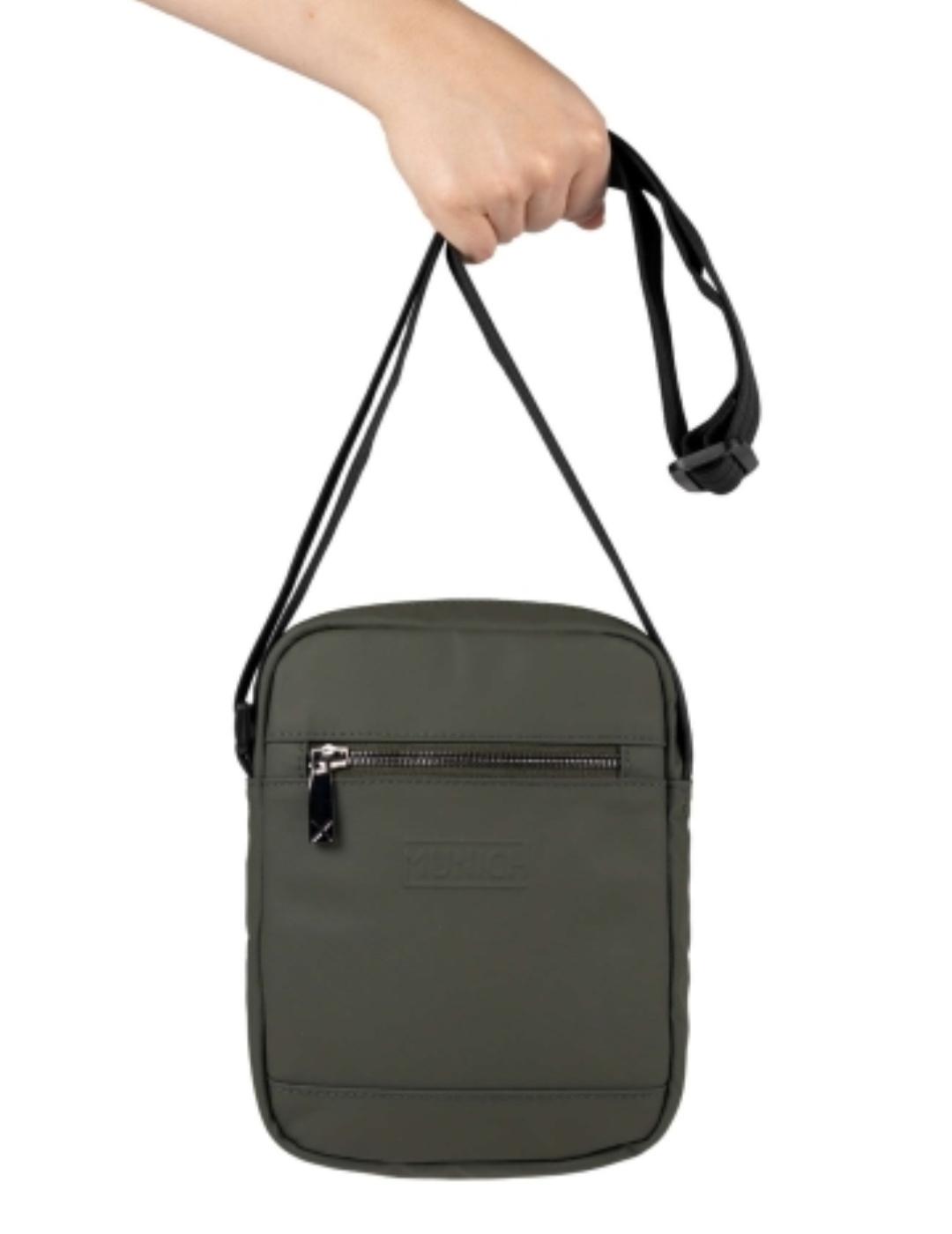 Mini bolso Munich asa bandolera khaki de hombre