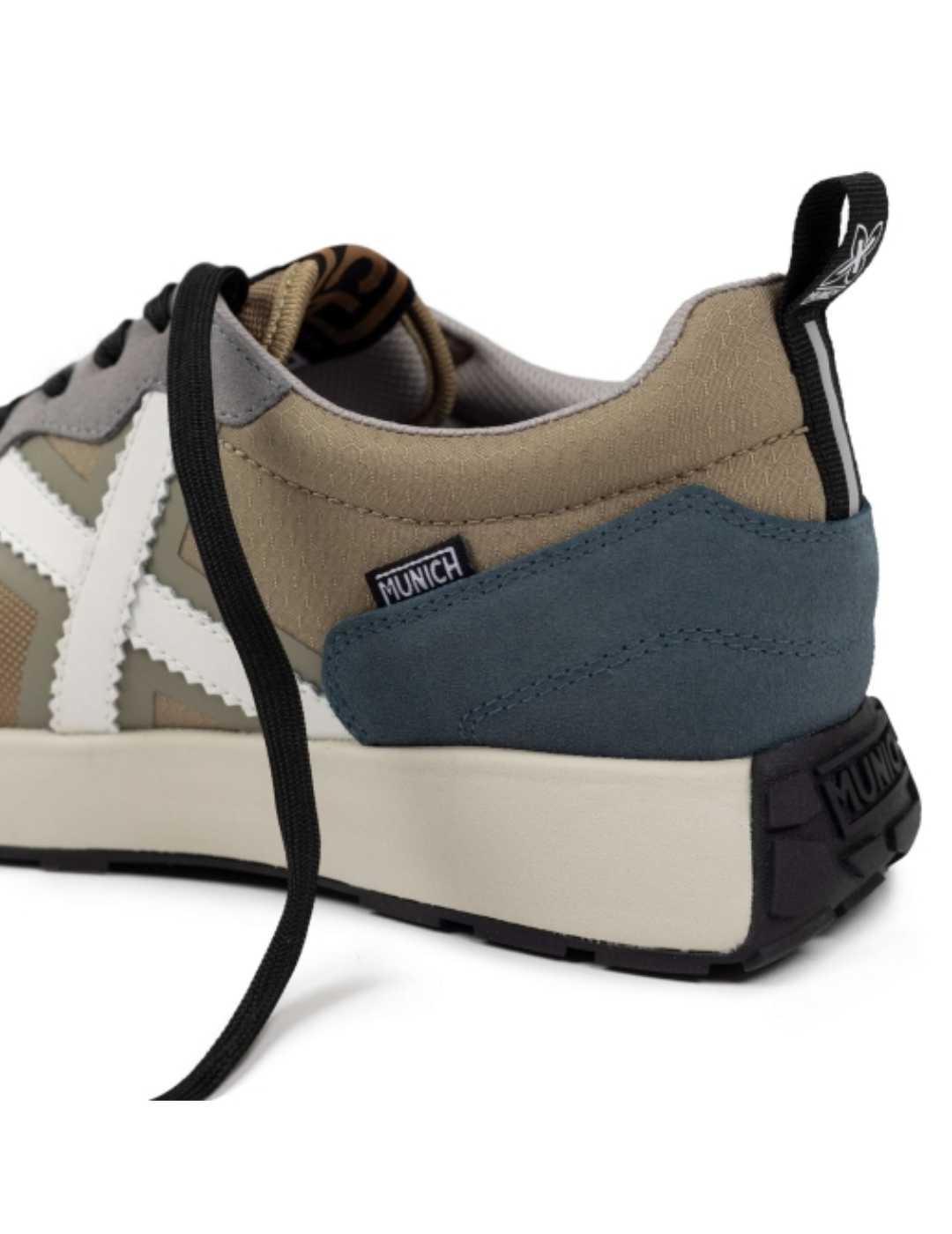 Zapatillas Munich Xemine 83 beige y marrón para hombre