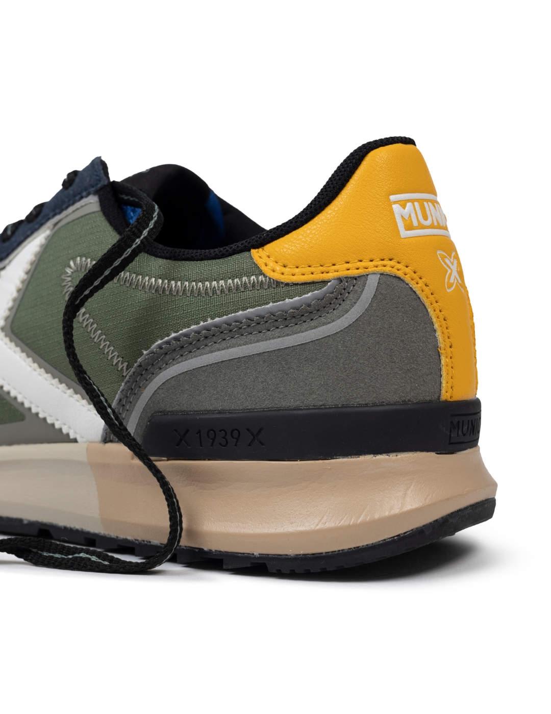 Zapatillas deportivas Munich Veloce 01 verde caqui de hombre