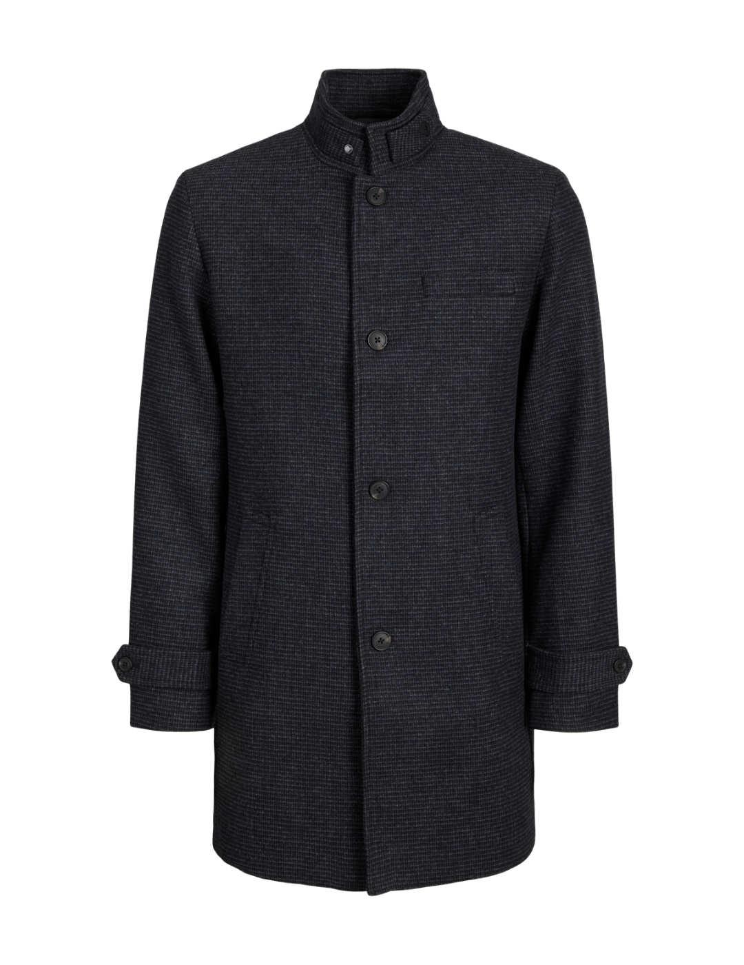 Abrigo de paño Jack&Jones Melton gris oscuro para hombre