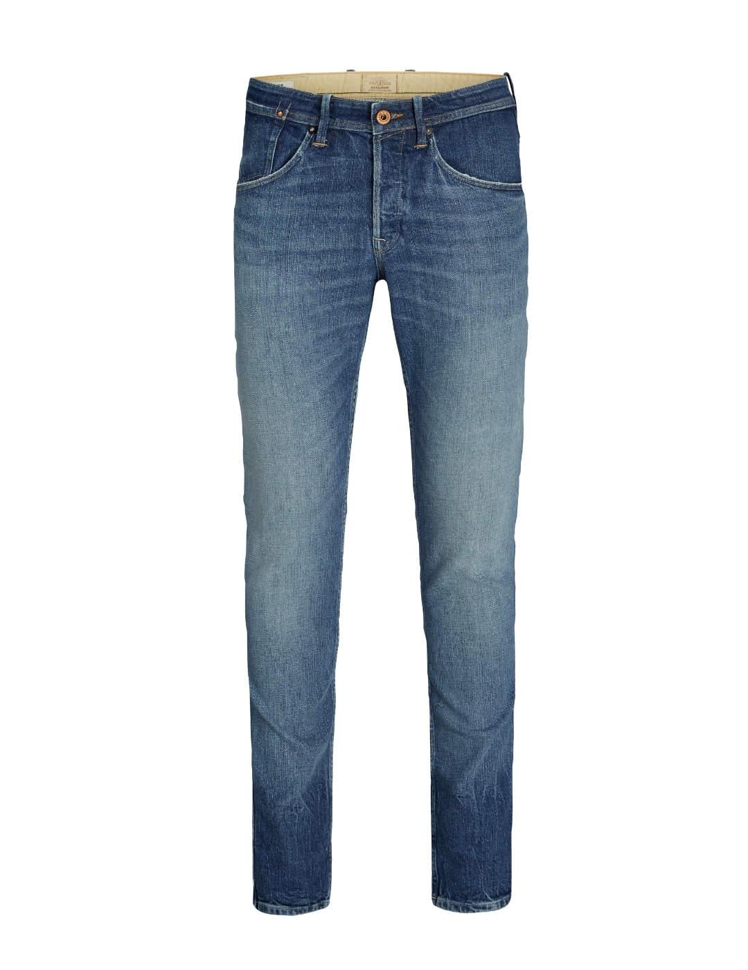 Pantalón vaquero Jack/df01Jones Glenn marino Slim para hombre