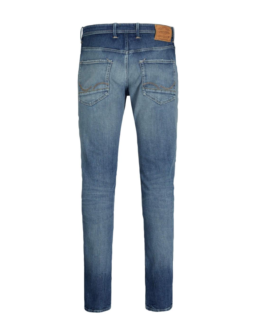 Pantalón vaquero Jack/df01Jones Glenn marino Slim para hombre