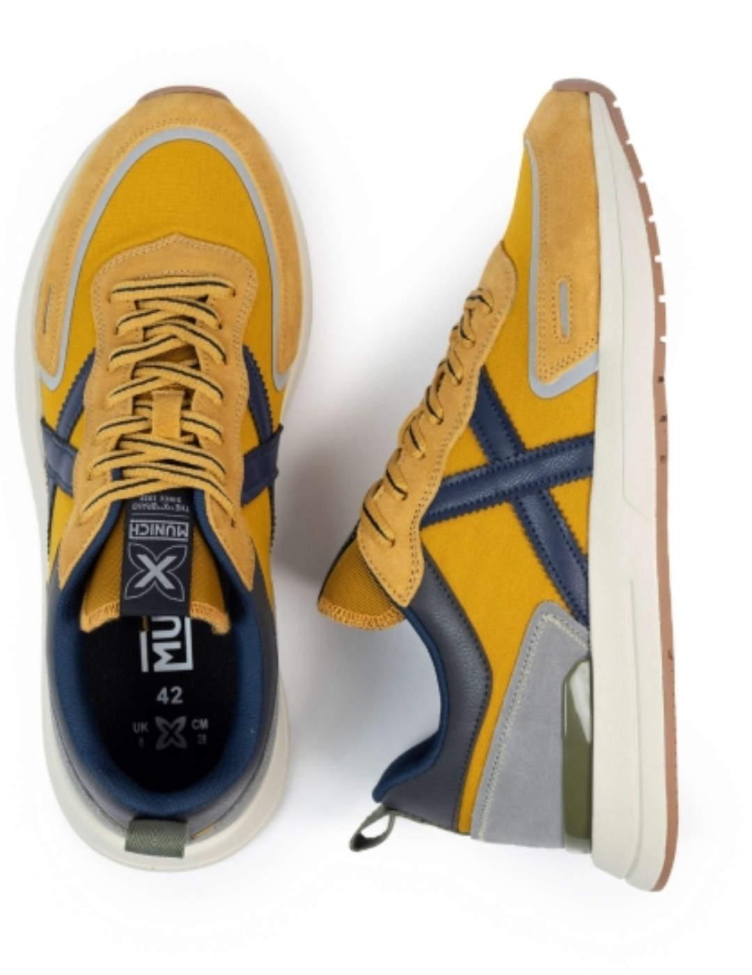 Zapatillas deportivas Munich Speed 13 mostaza para hombre