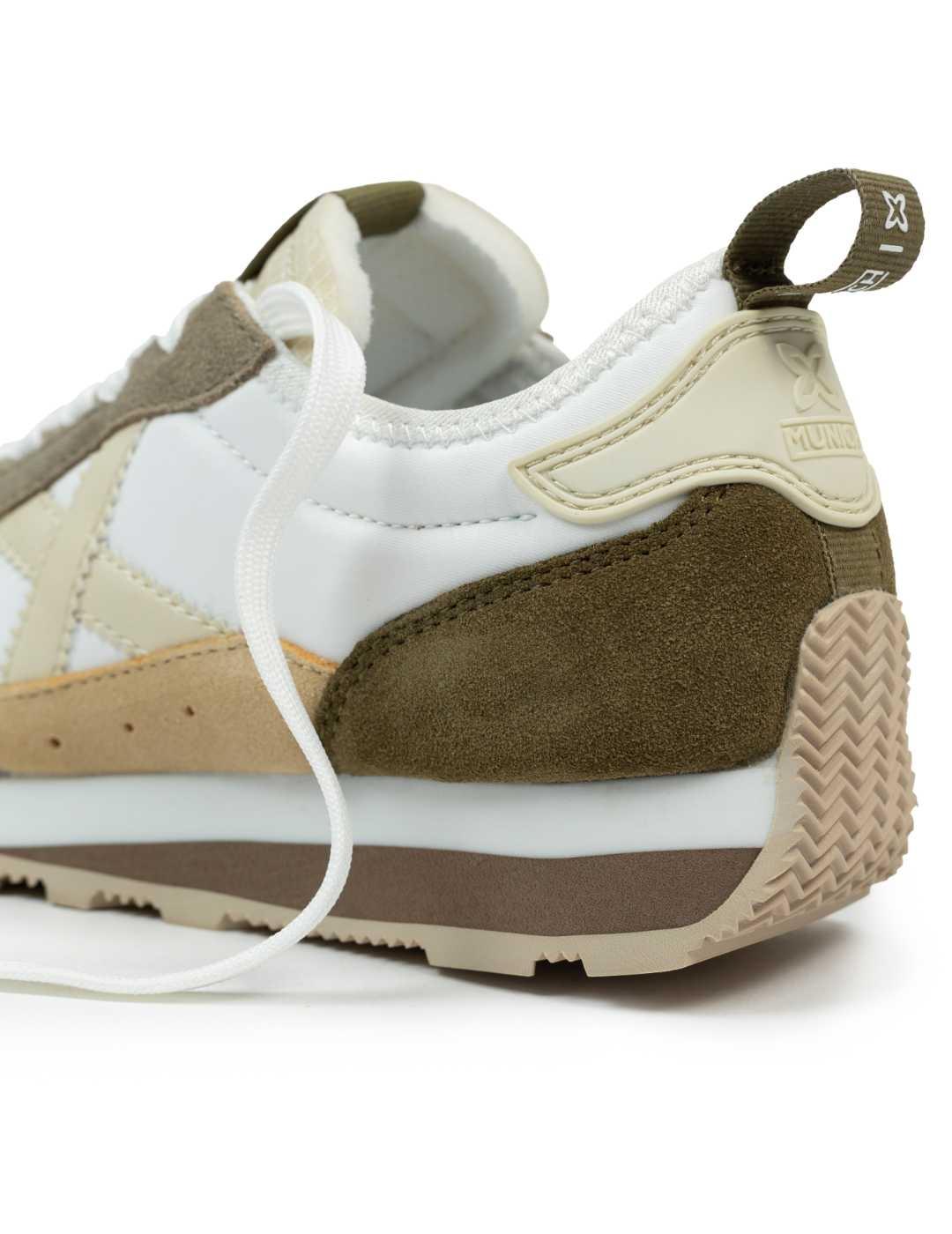 Zapatillas Munich UM 33 blanca y marrón mujer-Sh
