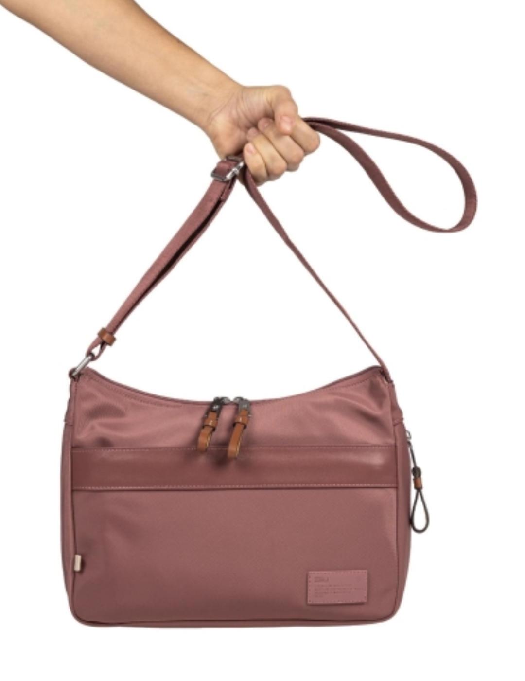 Bolso Munich Bandolera extensible rosa de mujer