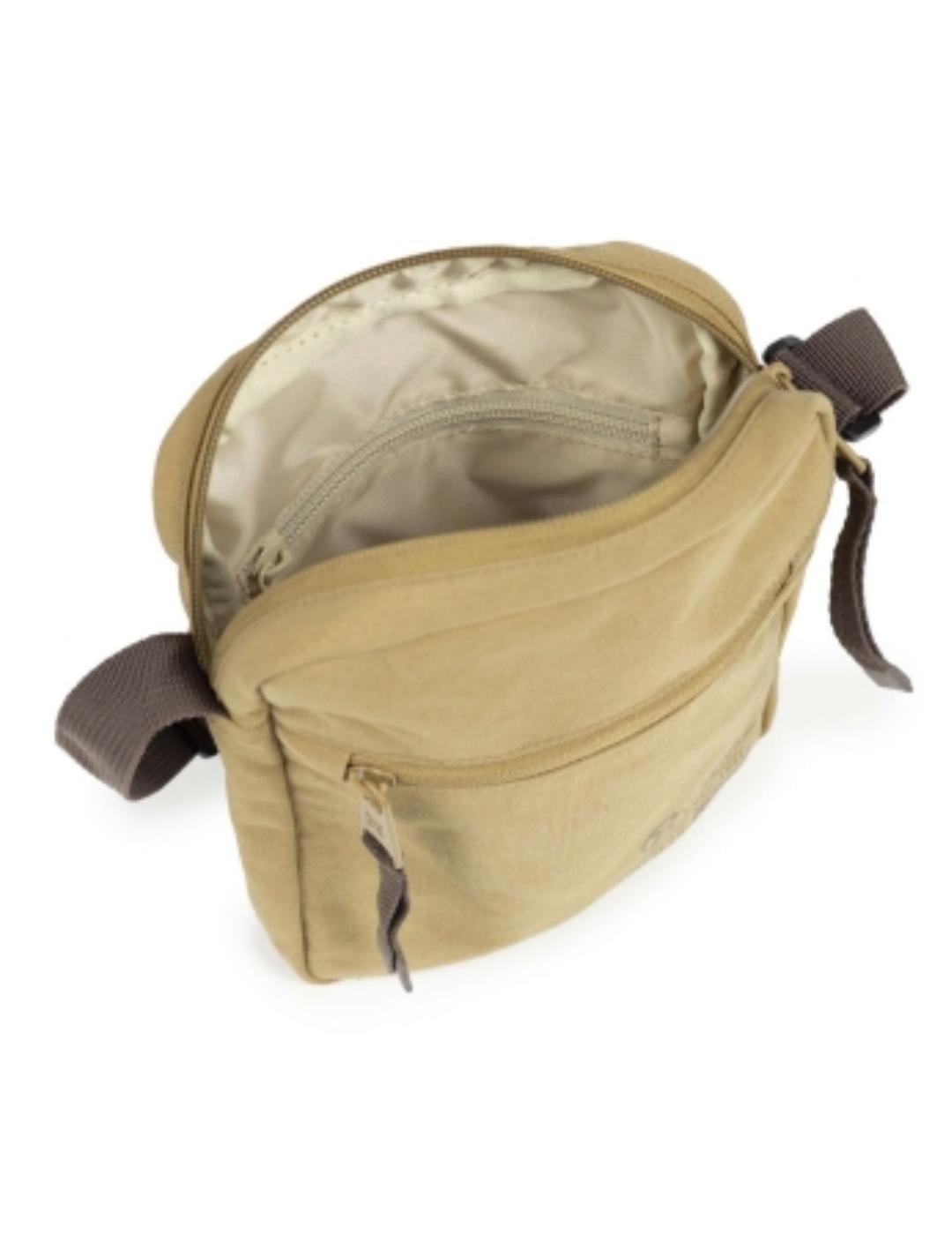 Mini bandolera Munich beige para hombre