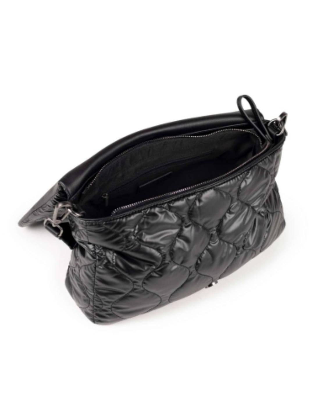 Bolso Munich bandolera cover negra acolchada para mujer