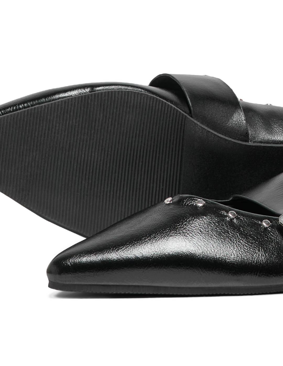 Bailarina Only Aura negra tachuelas de punta para mujer