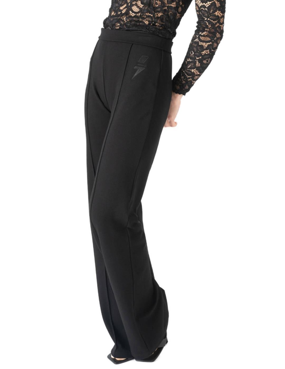 Pantalón Animosa Fly to Your Dream negro campana para mujer