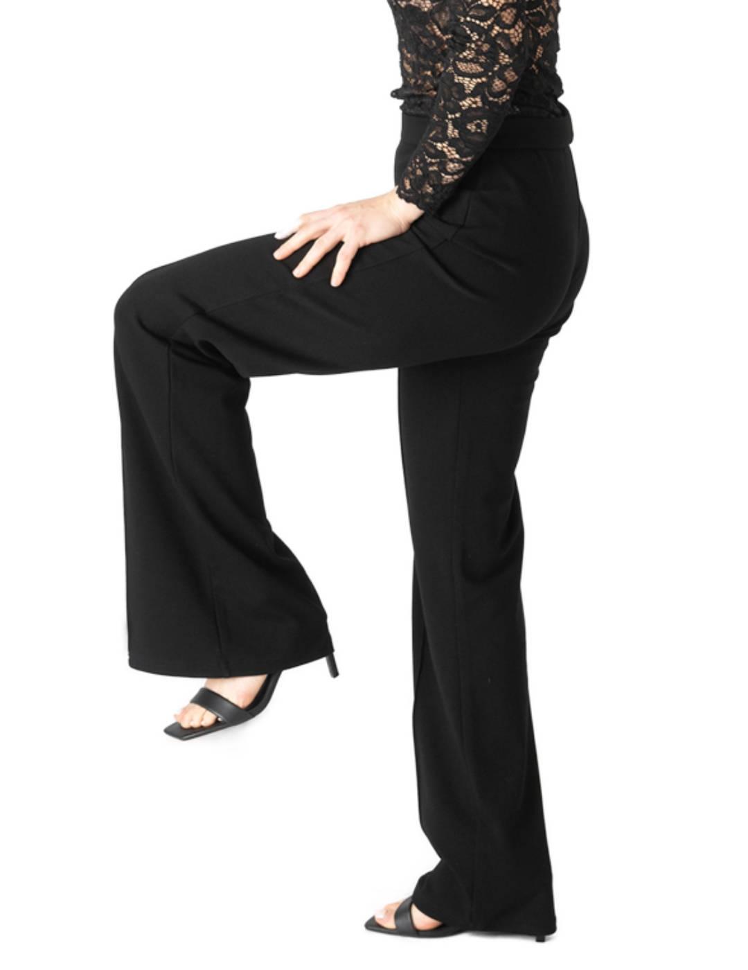 Pantalón Animosa Fly to Your Dream negro campana para mujer