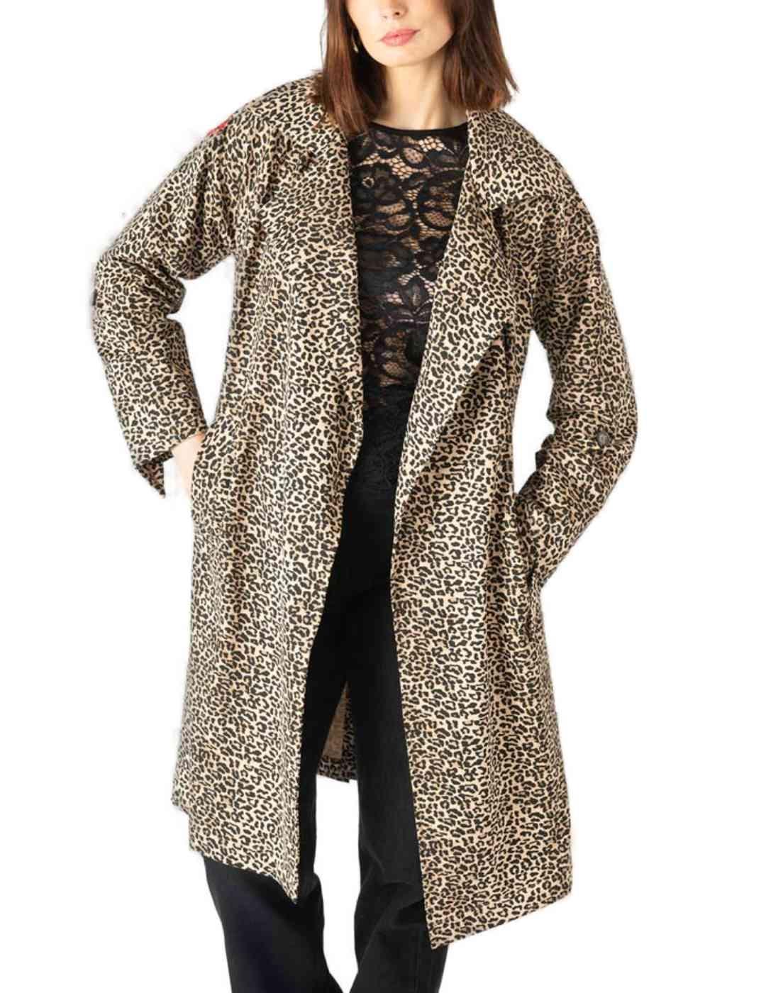 Trench Animosa Rockmantic Woman leopardo para mujer