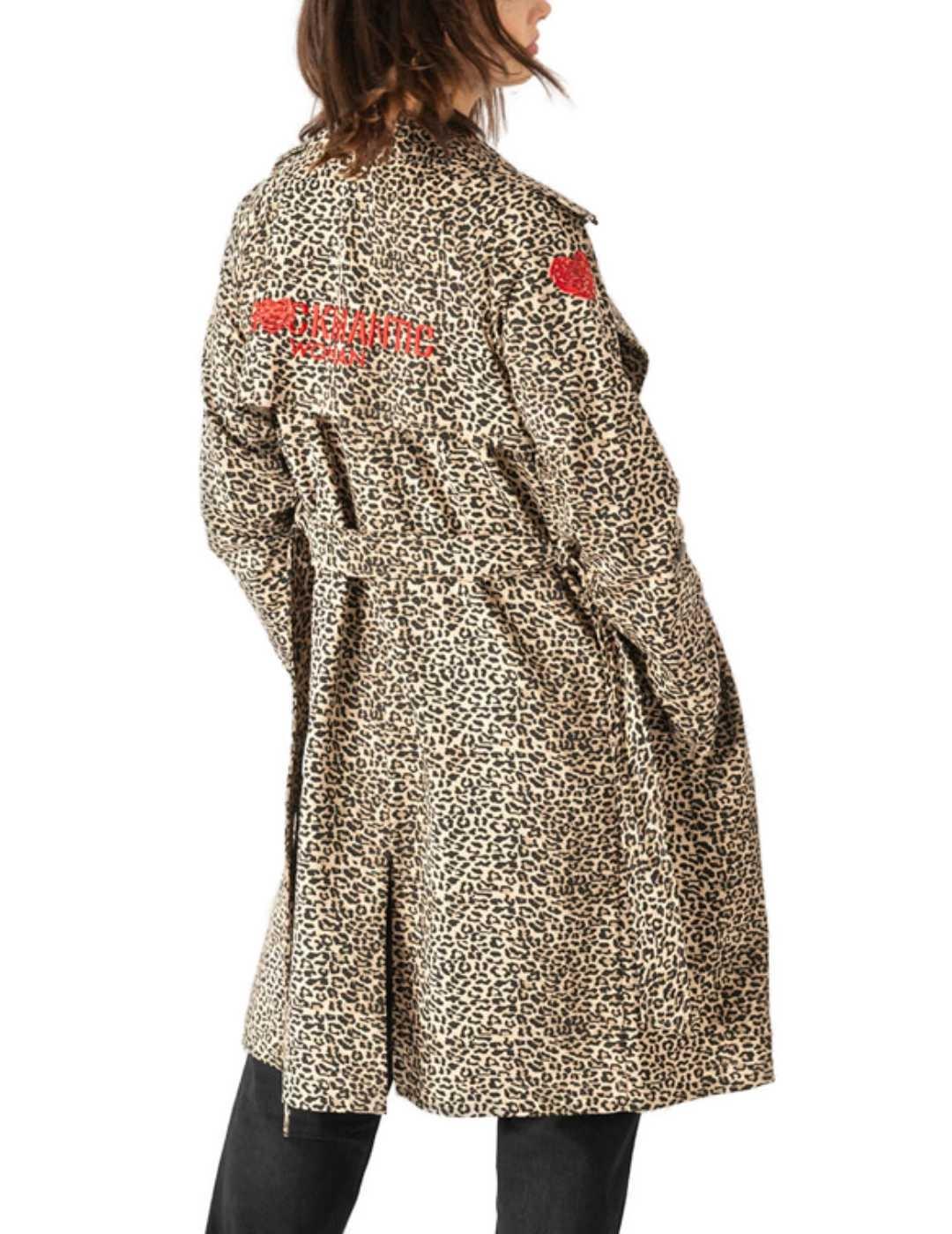 Trench Animosa Rockmantic Woman leopardo para mujer