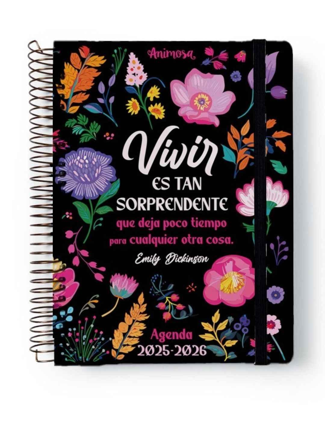 Agenda Animosa 2026 A5 Diaria Emily Dickinson