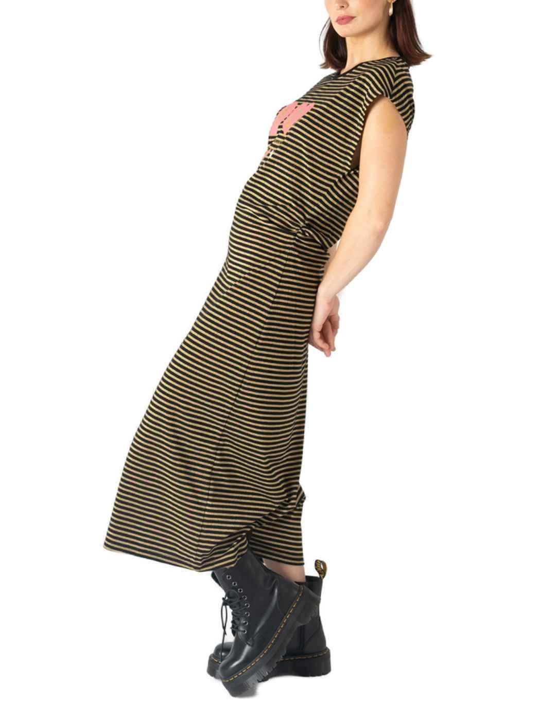 Vestido Animosa Do It With Passion negro rayas de mujer