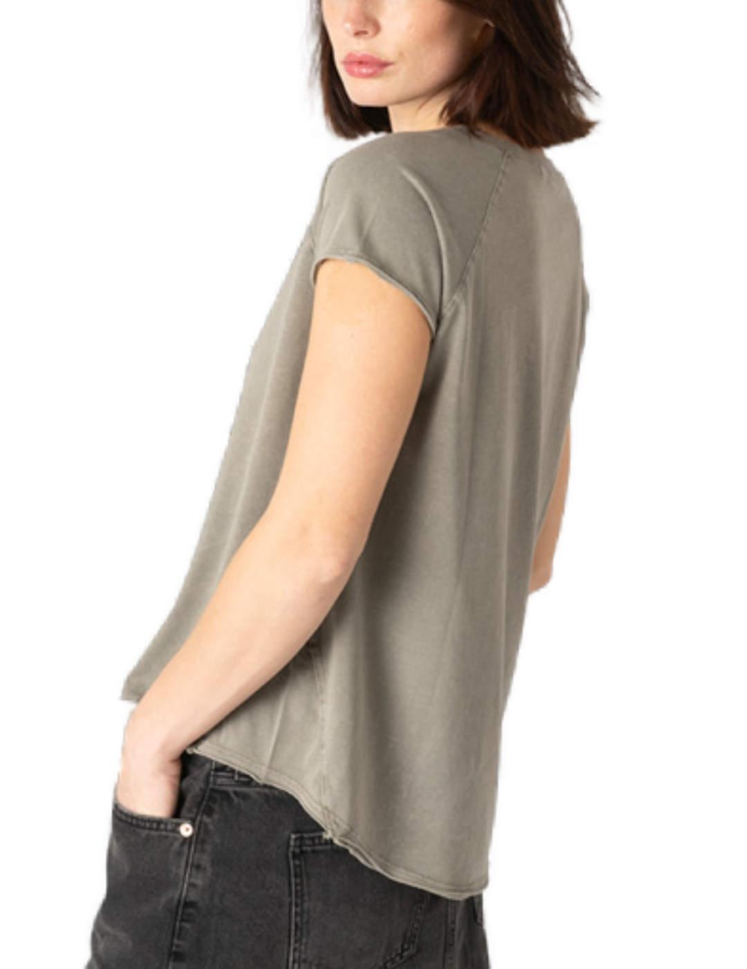 Camiseta Animosa Raymonde De Laroche gris para mujer