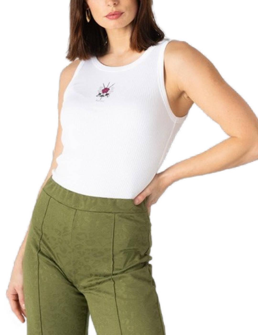 Top Animosa Mosqueteras beige tirantes para mujer