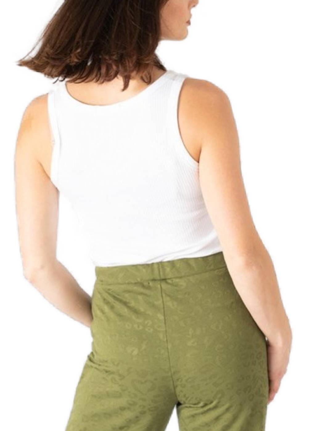 Top Animosa Mosqueteras beige tirantes para mujer